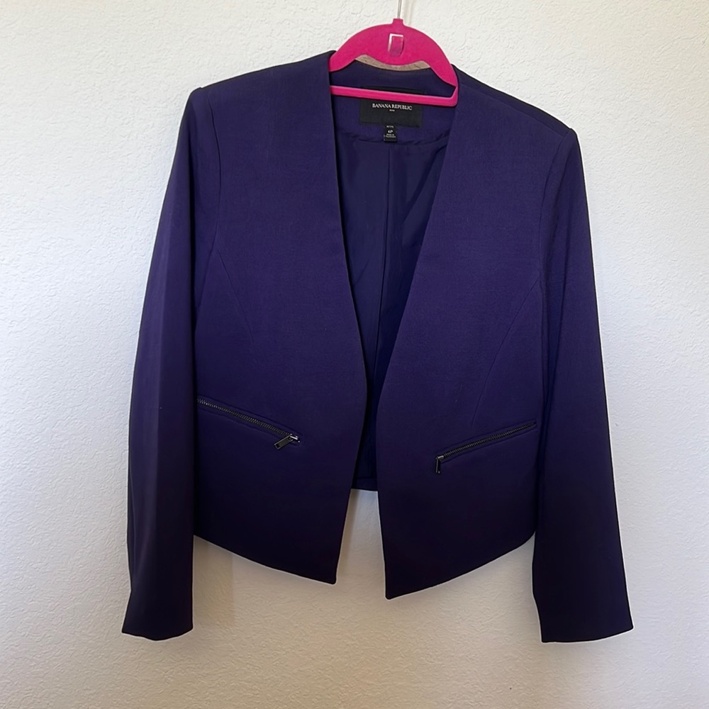Banana Republic purple blazer